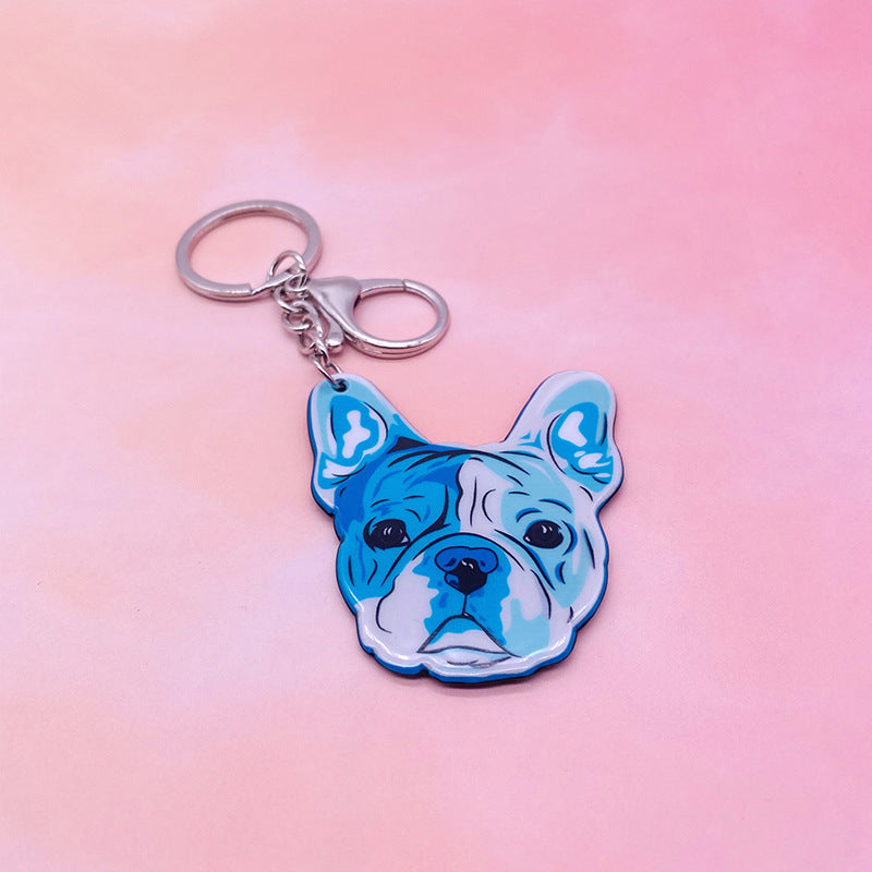 Wholesale of Cute Dog Acrylic Keychains